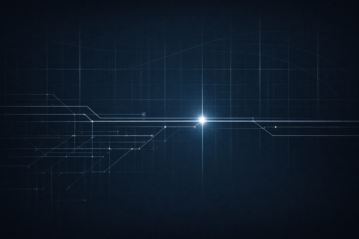 Abstract regulatory monitoring system showing intersecting financial flows and audit pathways within a policy oversight framework.
