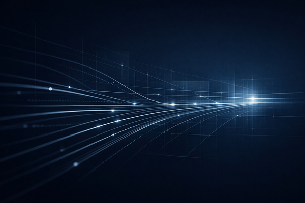 AI governance and policy intelligence visual showing structured signal paths and regulatory frameworks under tightening constraints for executive decision-makers.