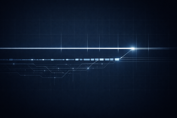 Regulatory implementation visual showing two parallel compliance tracks—one stable, one modular—under deadline pressure and governance traceability.